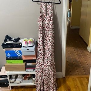 rose print summer dress